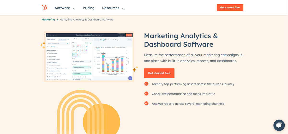 HubSpot marketing attribution software