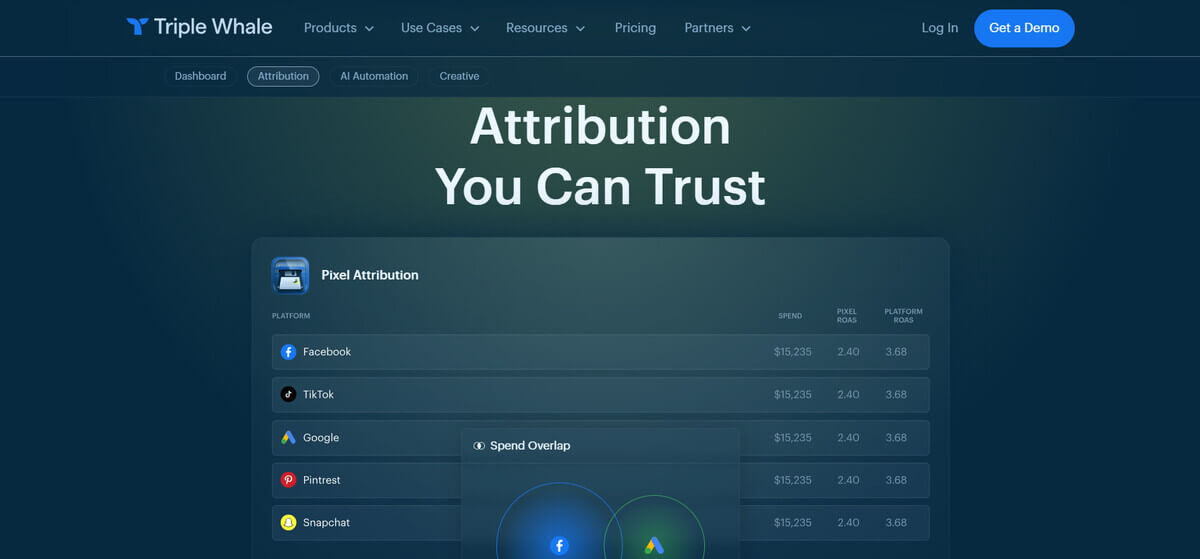 Triple Whale marketing attribution software