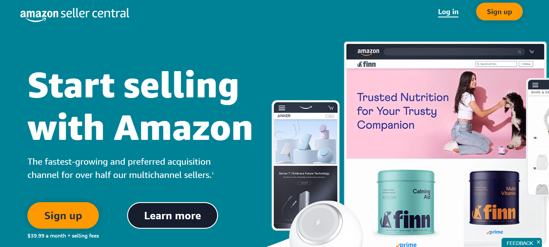 The first step to sell on Amazon FBM is to create a seller account